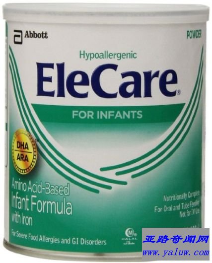 雅培Elecare低敏氨基酸奶粉 雅培Elecare低敏氨基酸奶粉