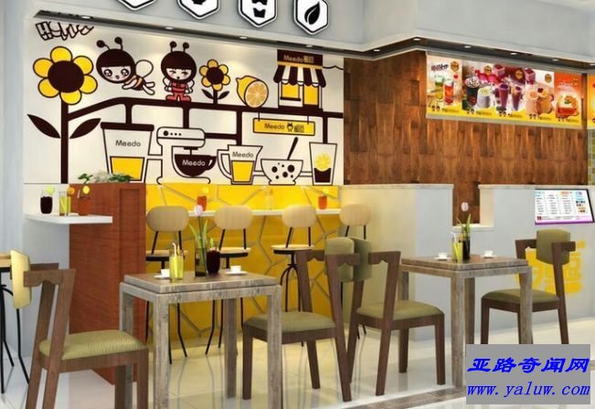 开奶茶店 