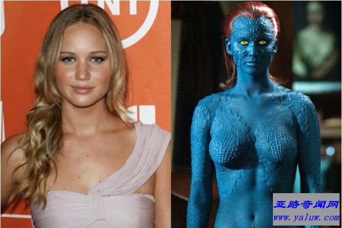 好莱坞最受欢迎的性感女超人排行榜：神秘的詹妮弗·劳伦斯