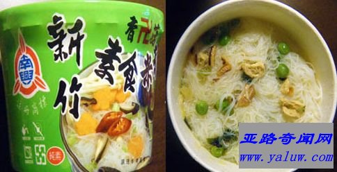 第5名是中国台湾地区的“南兴新竹素食米粉”
