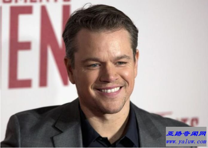 世界十大年收入最高的演员排行榜：马特·达蒙 5500万美元